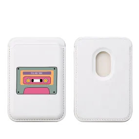 70's Mix Tape MagSafe Wallet- White