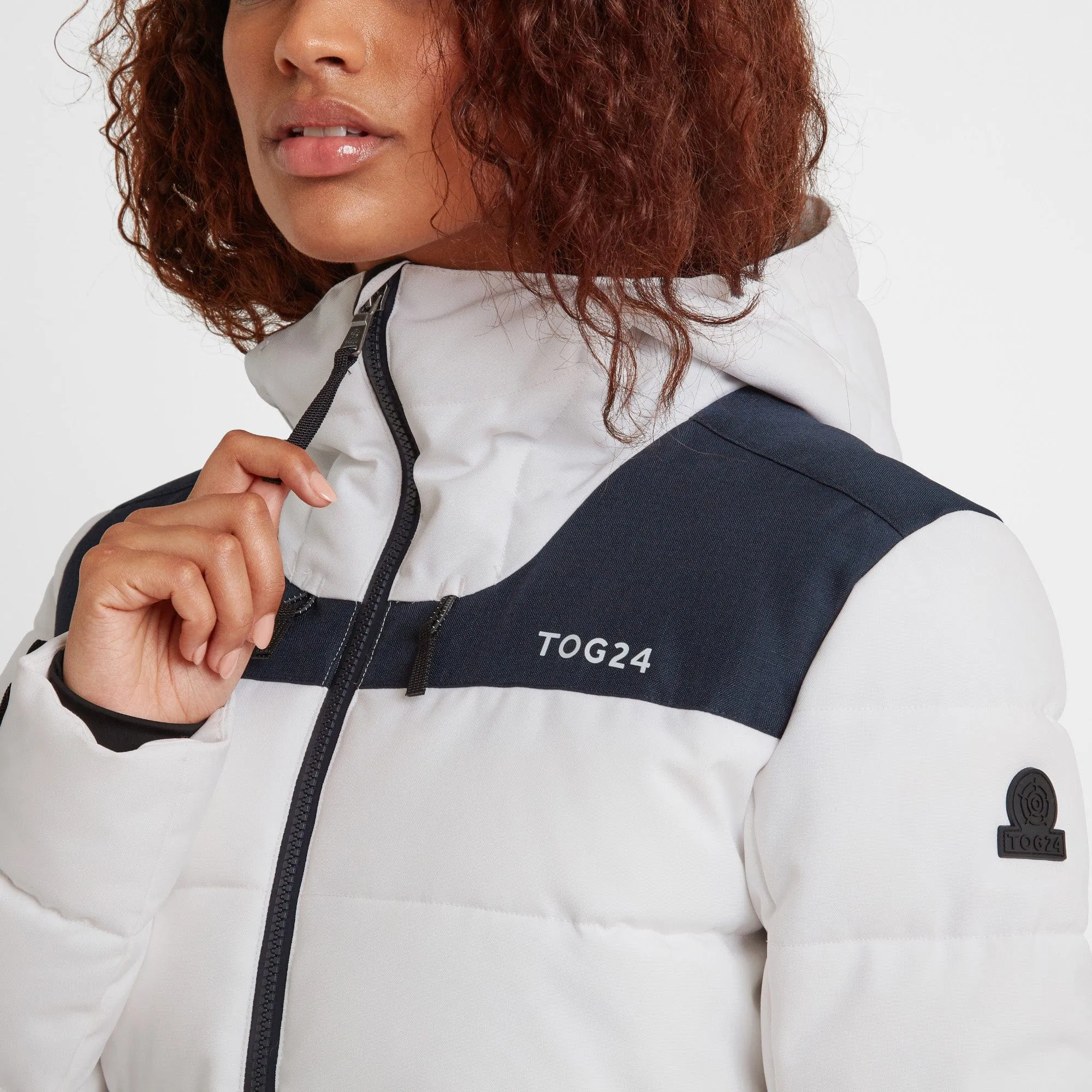 Anvil Womens Insulated Padded Ski Jacket - Optic White