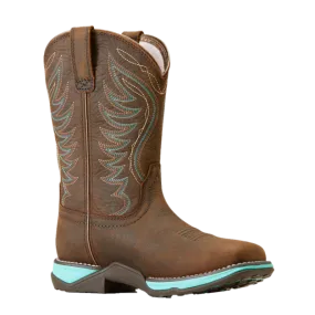 Ariat Ladies Anthem Waterproof Dark Roast Brown Western Boots 10046862