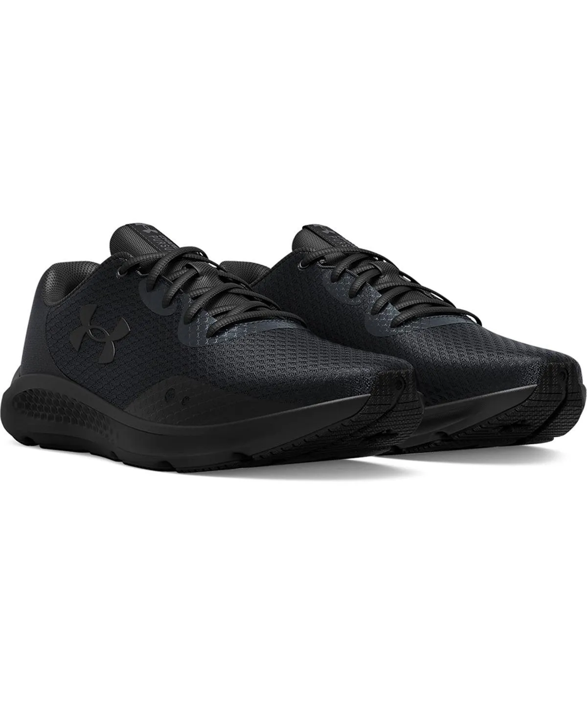 Black/Black/Black - UA charged pursuit 3 trainers