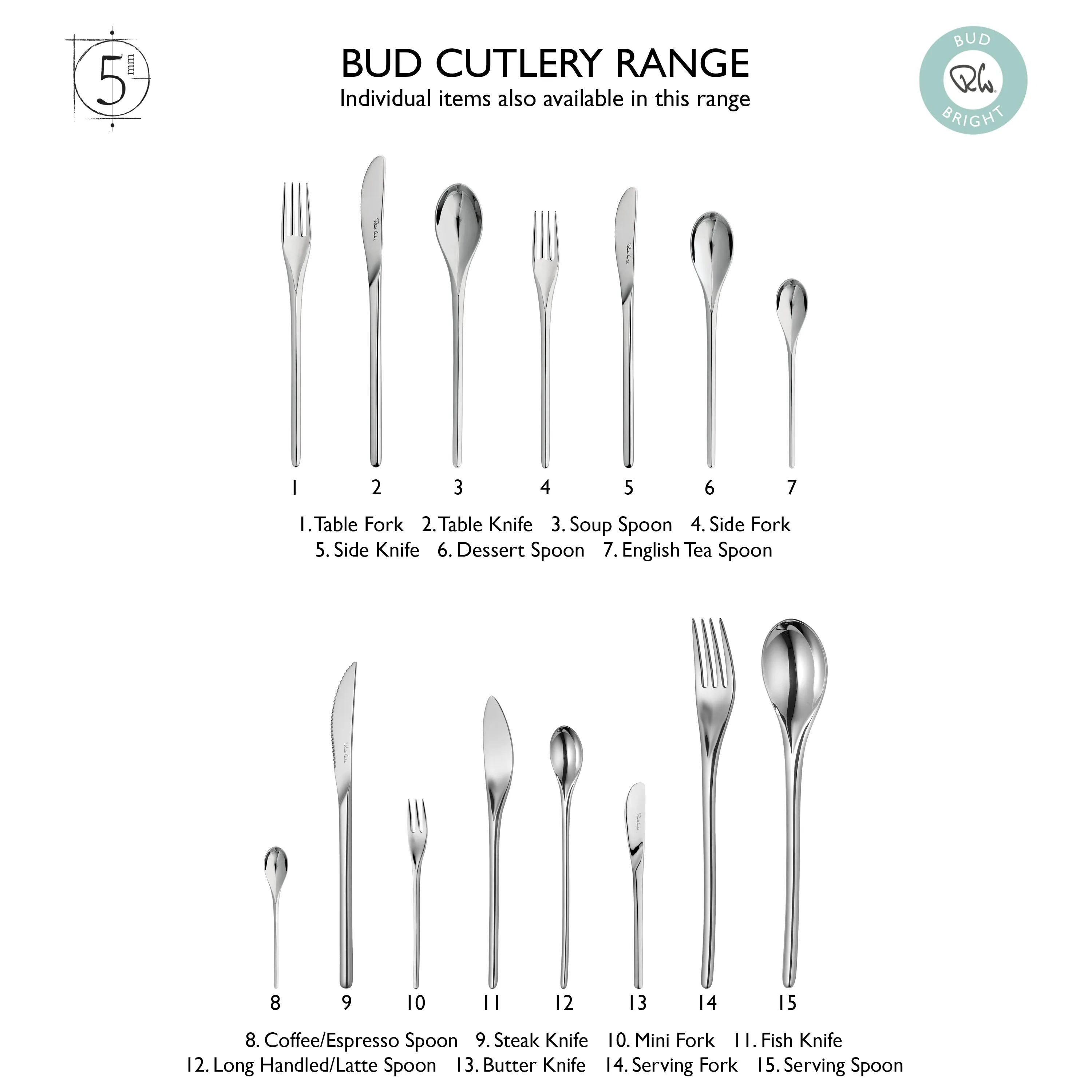 Bud Bright Cutlery Set, 56 Piece for 8 People