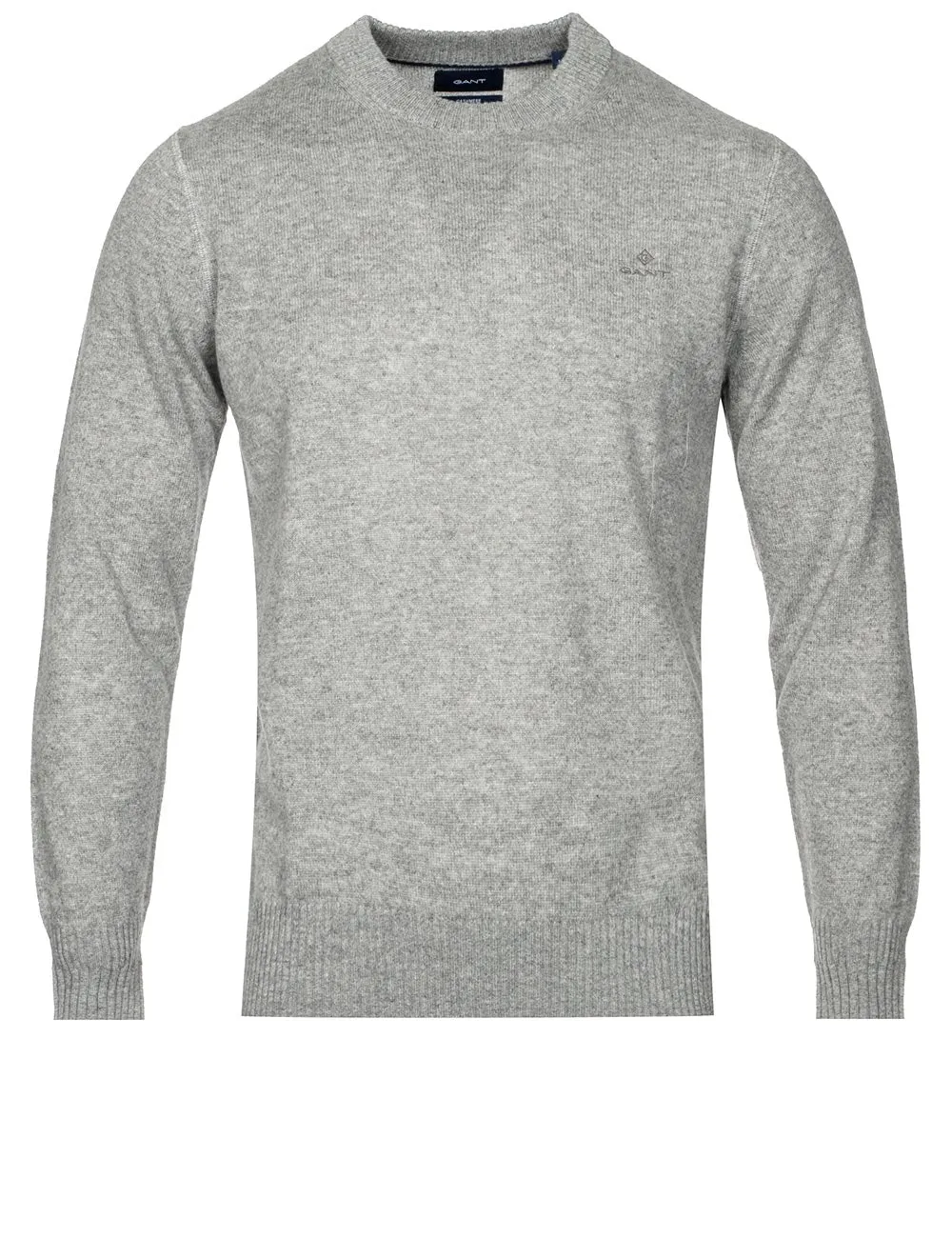 Cashmere Crew Neck Sweater Grey Melange