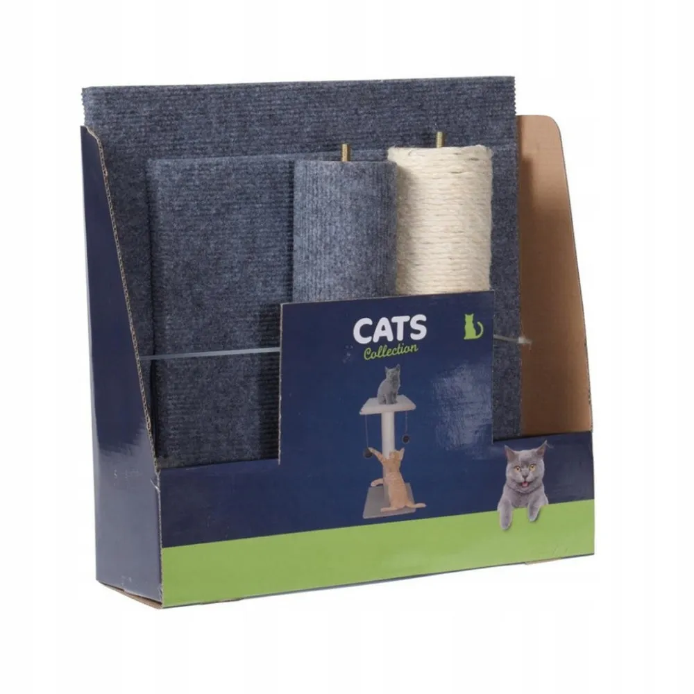 Cat Scratch Tree Stand with 2 Balls - 60cm