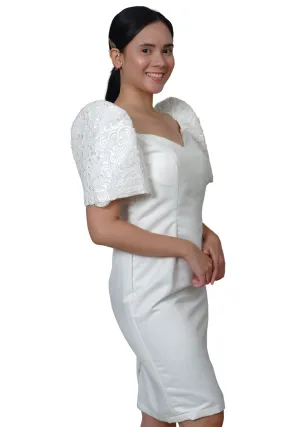 Duchess Premium Satin Filipiniana Dress - Pia JB61