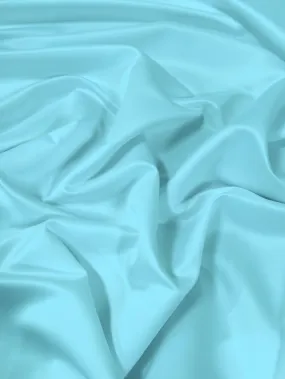 Dull Bridal Satin Fabric / Baby Blue / Sold By The Yard (Second Quality Goods)