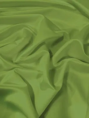 Dull Bridal Satin Fabric / Green / Sold By The Yard