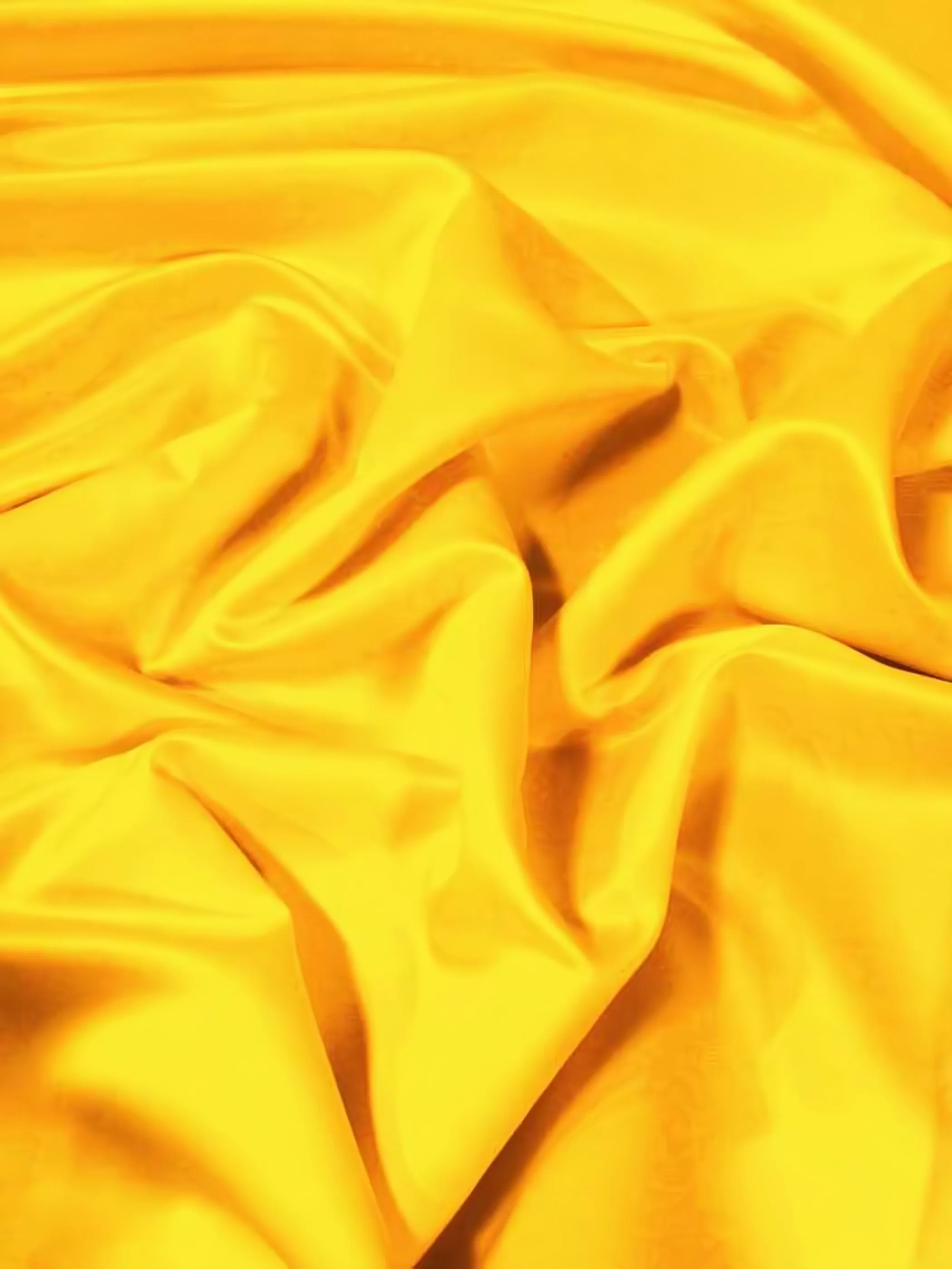 Dull Bridal Satin Fabric / Yellow / Sold By The Yard