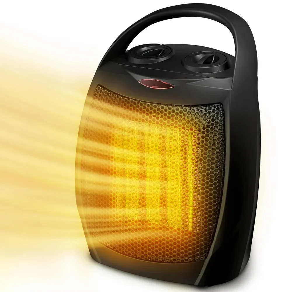 Electric Ceramic Small Space Heater for Indoor Use - 1500W