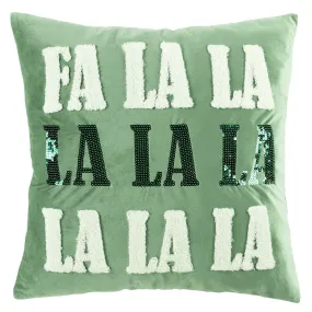 Fa La La La Decorative Pillow