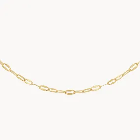 Fine Mirror Chain in Gold