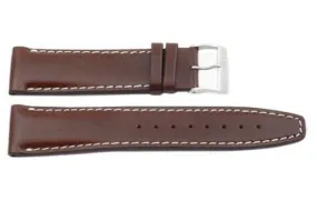 FITS Citizen Eco-Drive Genuine Smooth Brown Leather 22mm Watch Strap