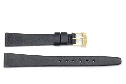 FITS Movado Genuine Nordic Calfskin Leather Black 13mm Watch Band