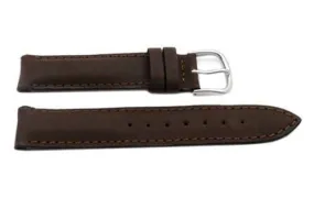 FITS Swiss Army.  Brown Smooth Leather Cavalry Series 16mm Watch Band