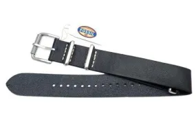 Fossil Defender Series Black Leather 20mm Watch Strap