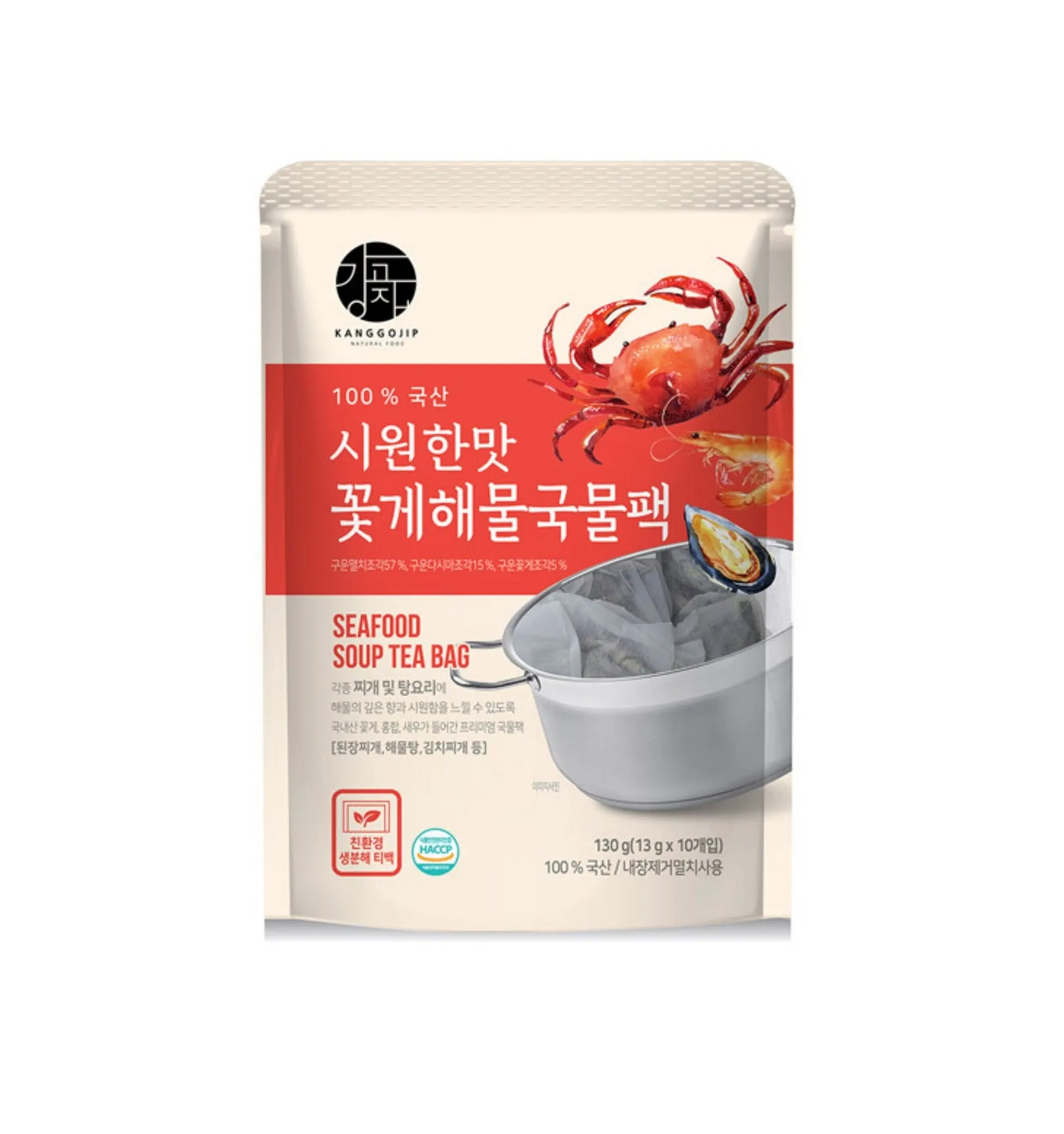 Ganggojip Seafood Soup Tea Bag 13g x 10 pack