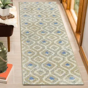 GARVEE Long Hallway Runner Rug 2x8 Kitchen Runner Rug Modern Abstract Area Rug Boho Area Rug Non-Shedding Geometric Area Rug Contemporary Area Rug for Living Room Bedroom Nursery Home Office, Taupe