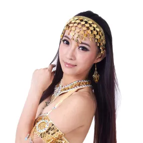 Gypsy Coins Headband Headpiece Silver Or Gold Mystical Belly Dancer Accessory Arabian Tribal Jewelry Great Statement Head Piece For Festivals!