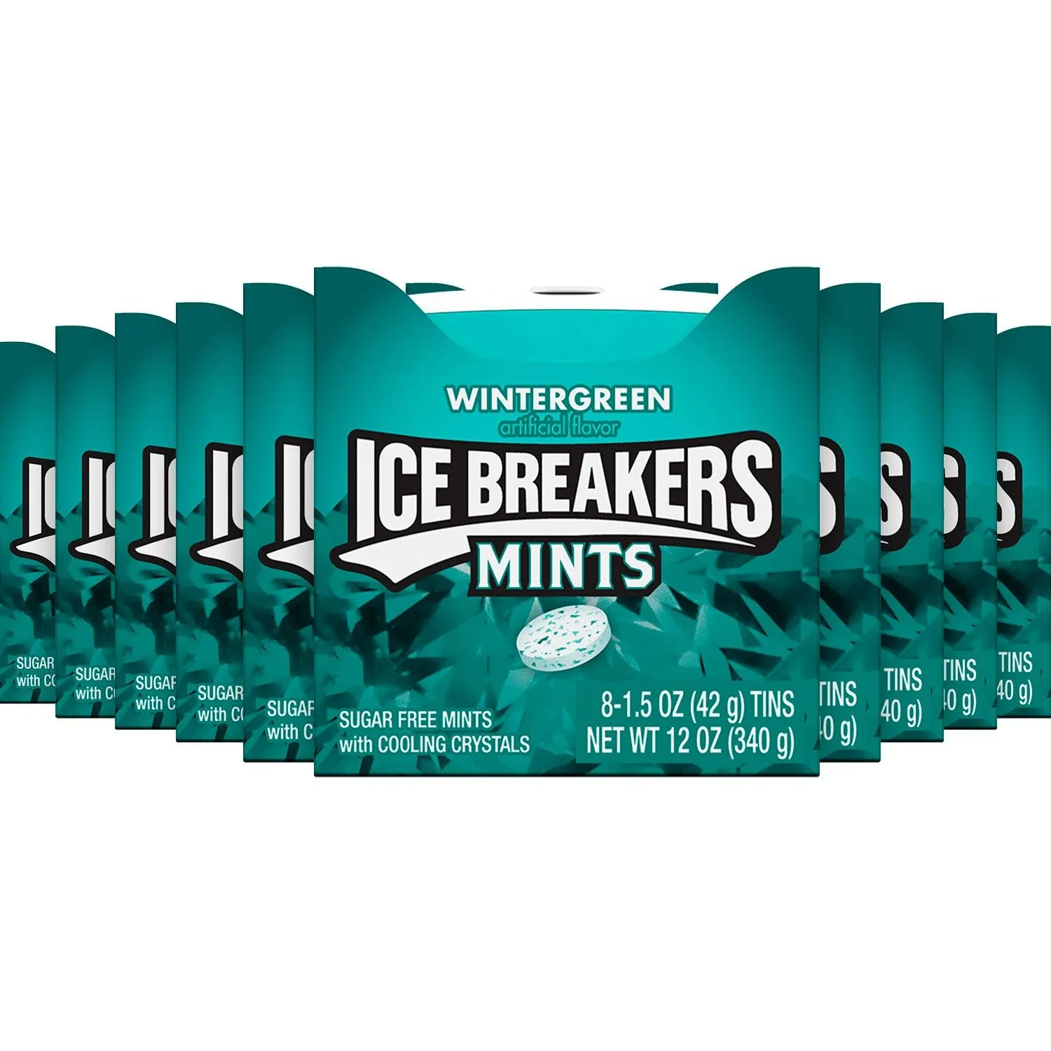 Ice Breakers Sugar Free Mints, Wintergreen 8 ct - Wholesale - 24 Pack - ( 192 ct )