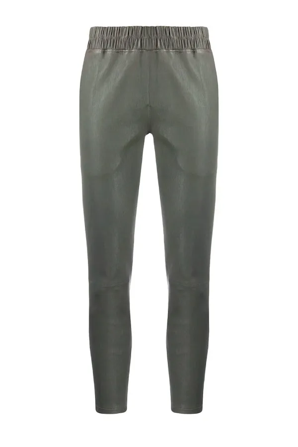 Ines Marechal Jardin Slouch Leather Pant - Rocher