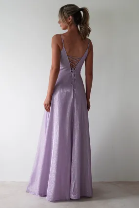 Marlene Glitter Gown | Lavendar