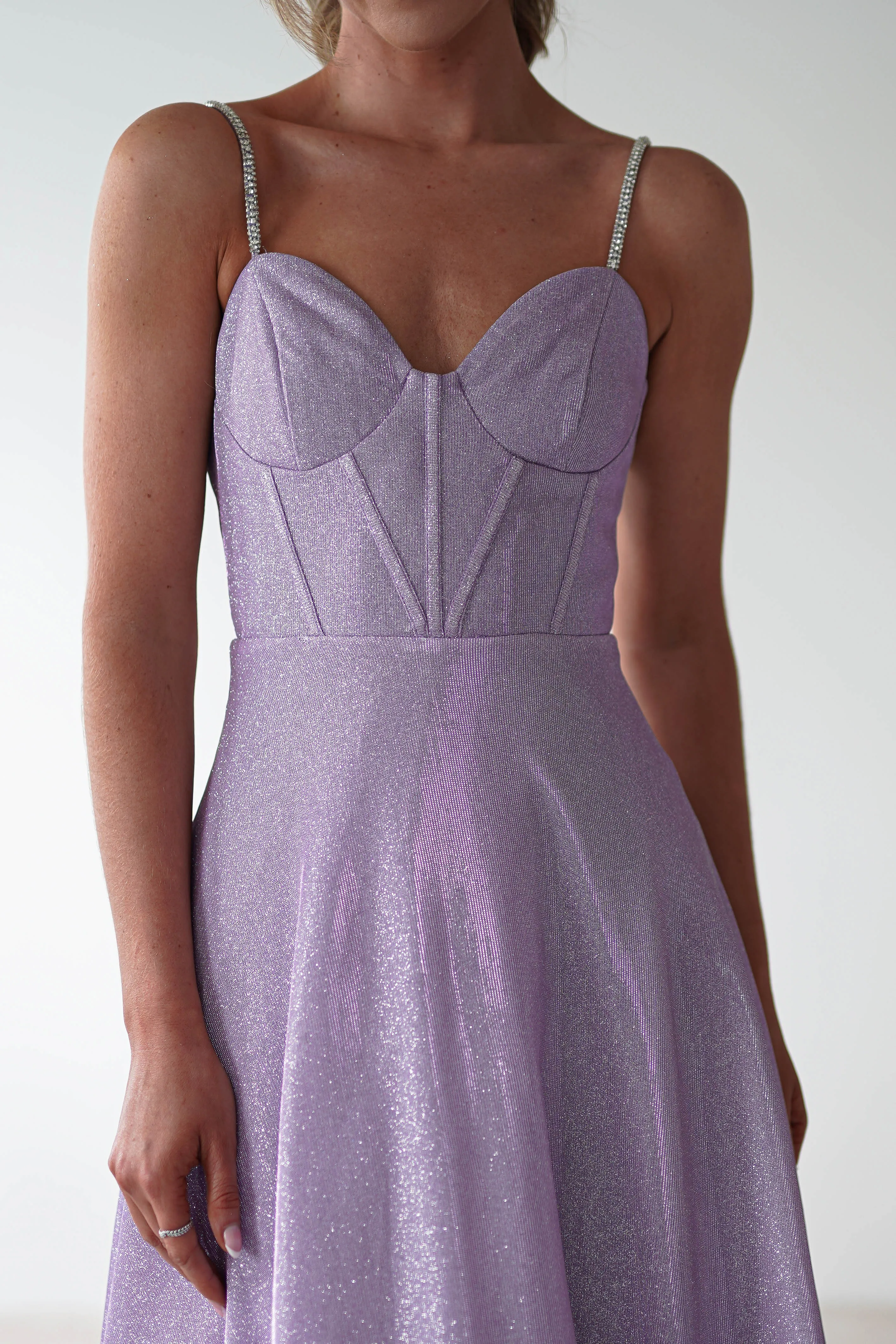 Marlene Glitter Gown | Lavendar