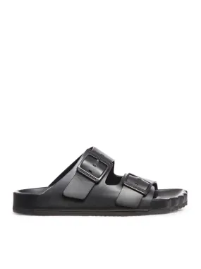 matte leather sandal