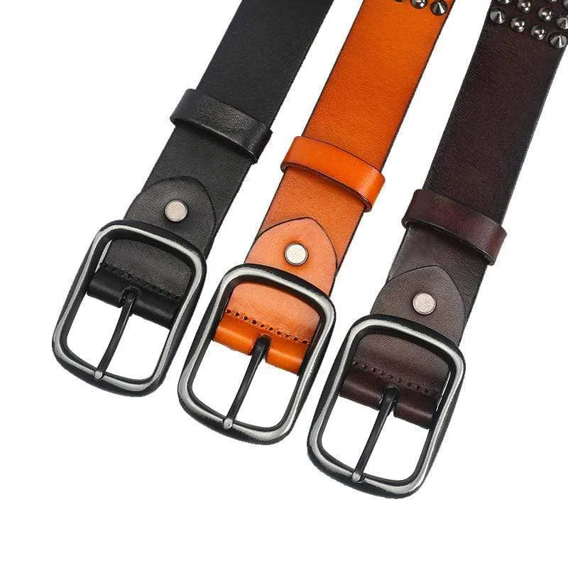 Men's Gothic Multi-rivets Belts