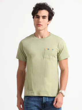 MEN'S OLIVE SLIM FIT T SHIRT