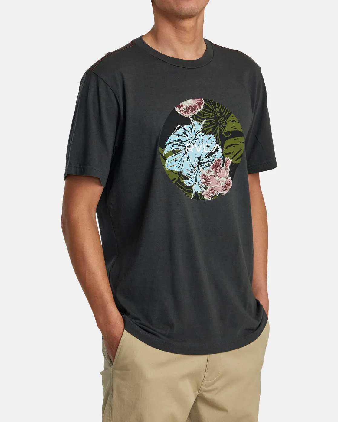 Motor Monstera Tee - Pirate Black