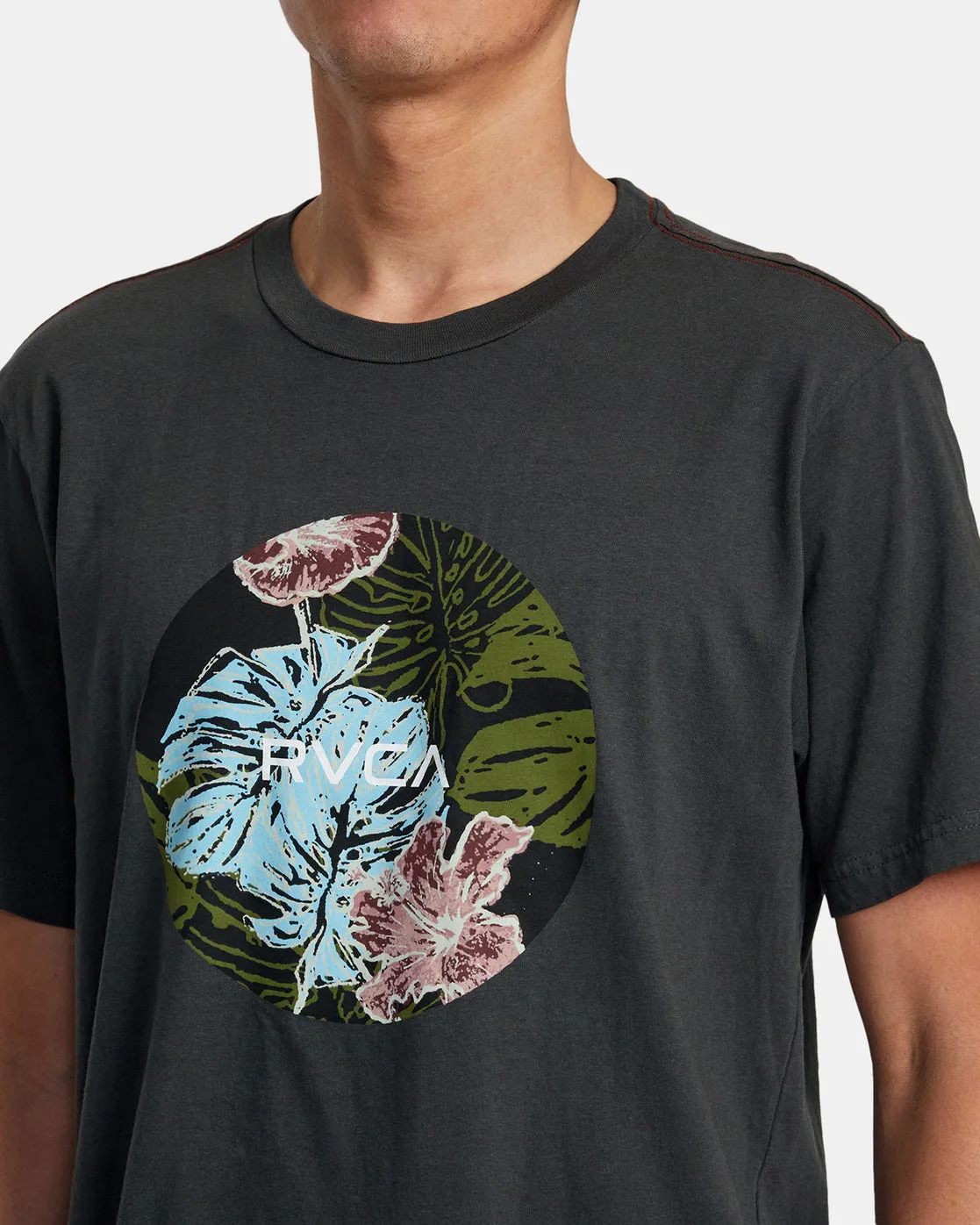 Motor Monstera Tee - Pirate Black