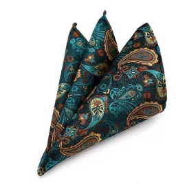 Paisley Jacquard Silk Pocket Square