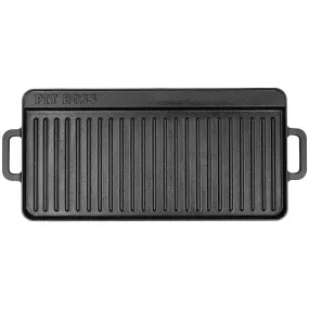 Pit Boss Cast Iron Griddle 14 x 28 Inch Reversible Non Stick 68008 14x28