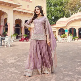 Rajasthani Style Lavendar Lehenga Choli