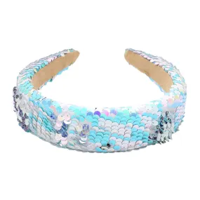 Reversible Hologram Sequin Headband