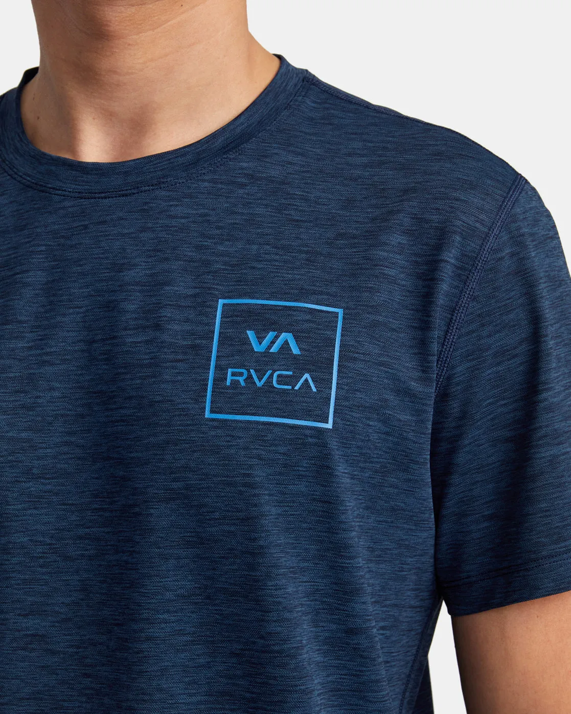 RVCA Short Sleeve Rashguard - Navy Heather