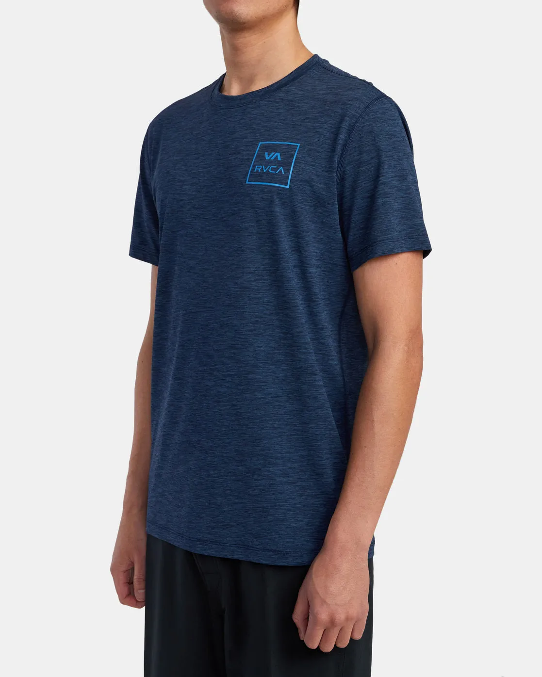 RVCA Short Sleeve Rashguard - Navy Heather