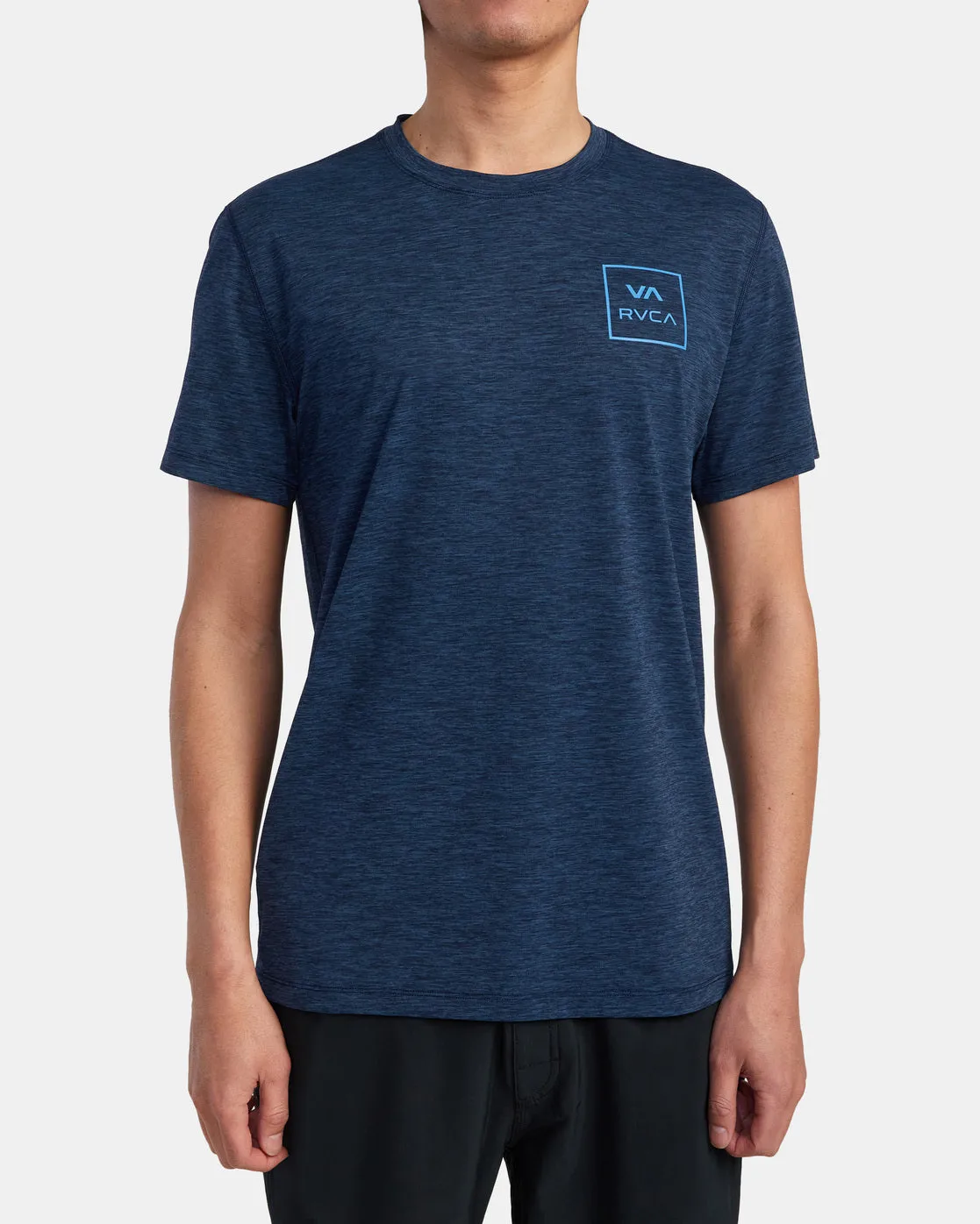 RVCA Short Sleeve Rashguard - Navy Heather