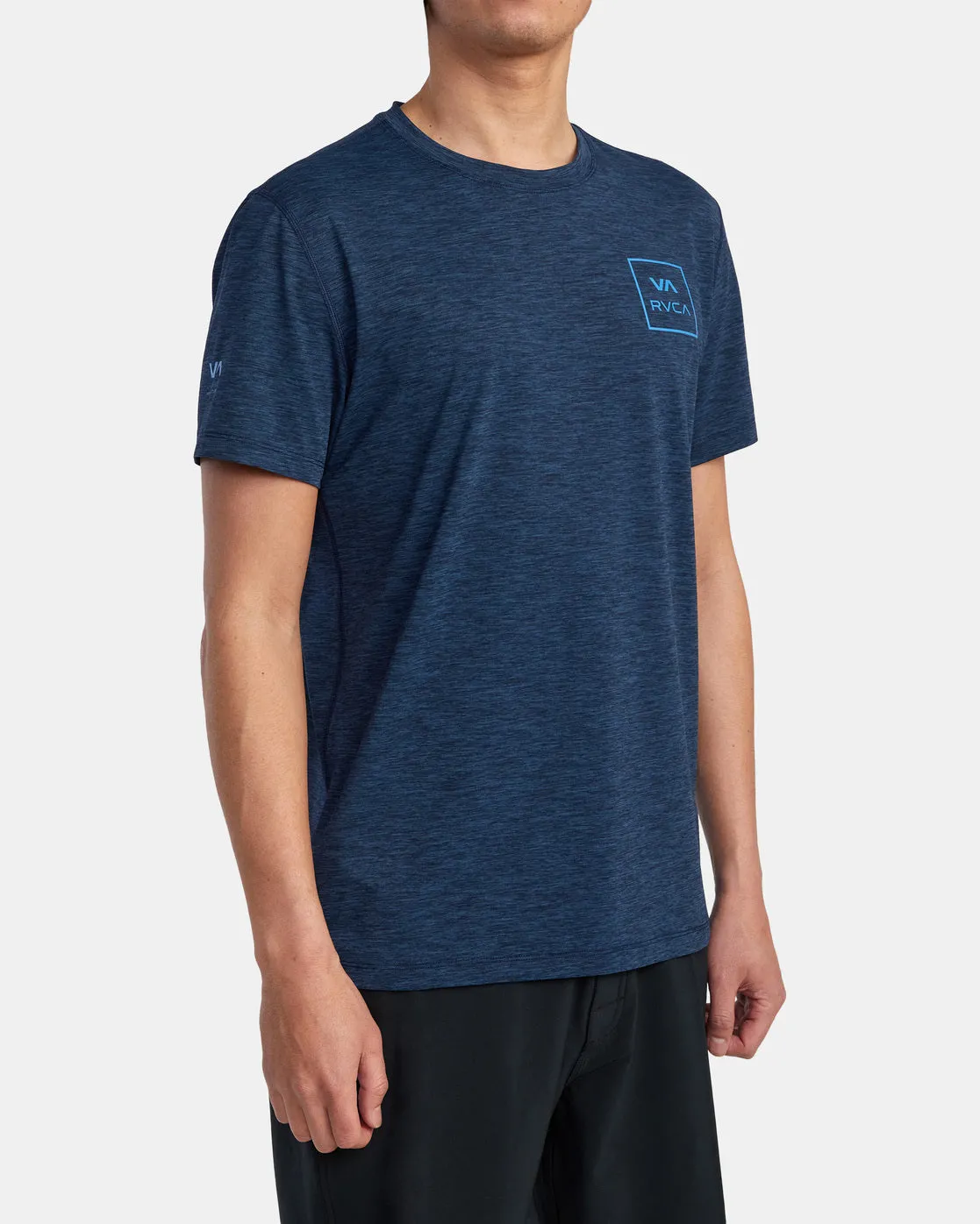 RVCA Short Sleeve Rashguard - Navy Heather