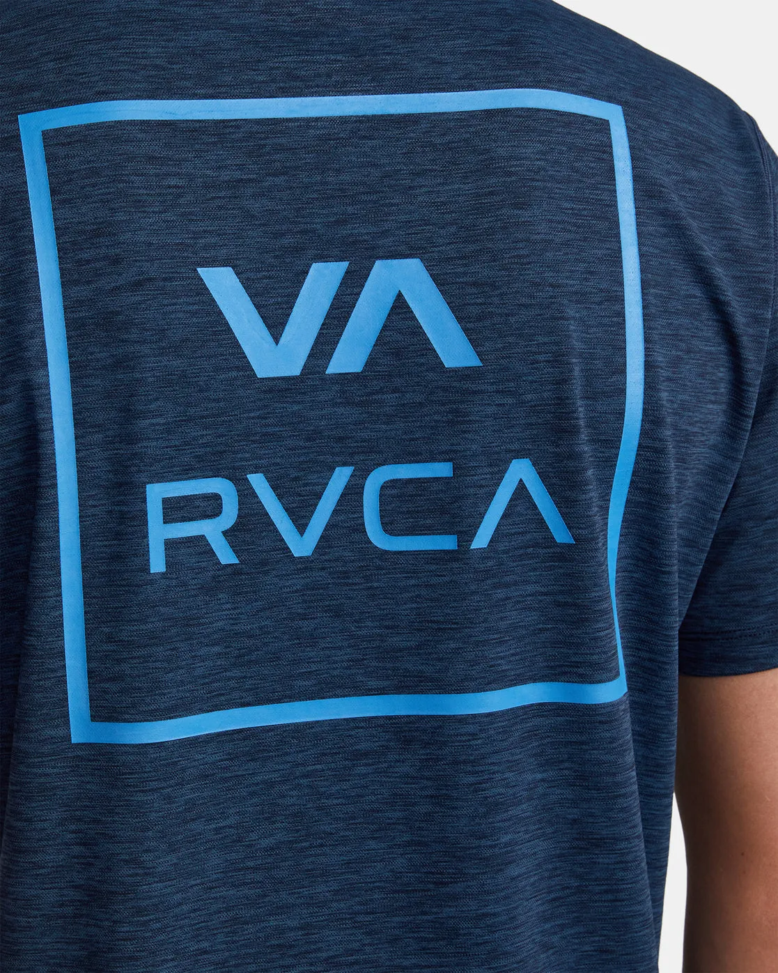 RVCA Short Sleeve Rashguard - Navy Heather