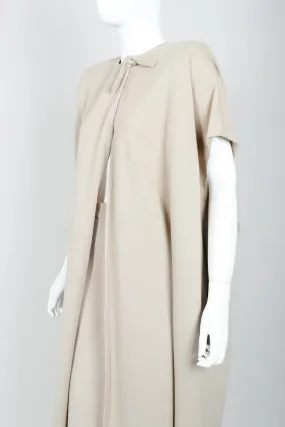 Sand Beige Knit Duster & Skirt Set