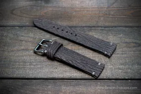 Shark leather watch strap