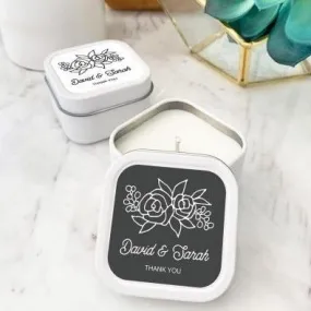 Simply Floral Candle Tins