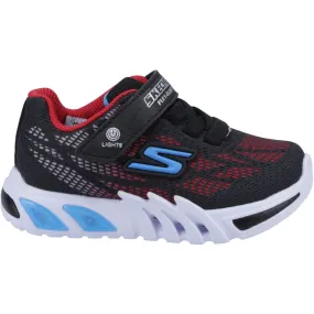 Skechers Infant Boys Flex-Glow Elite Vorlo Light Up Trainers - Black