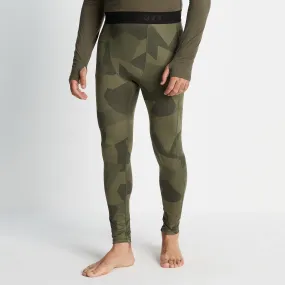 Snowdon Mens Thermal Base Layer Leggings - Khaki Camo Print