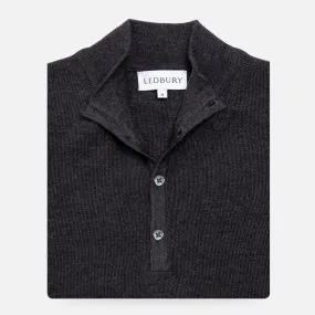 The Charcoal Heather Reymond Mock Henley