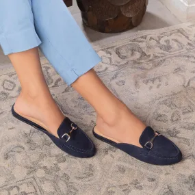 The Mlip Blue Women's Dress Mules Tresmode