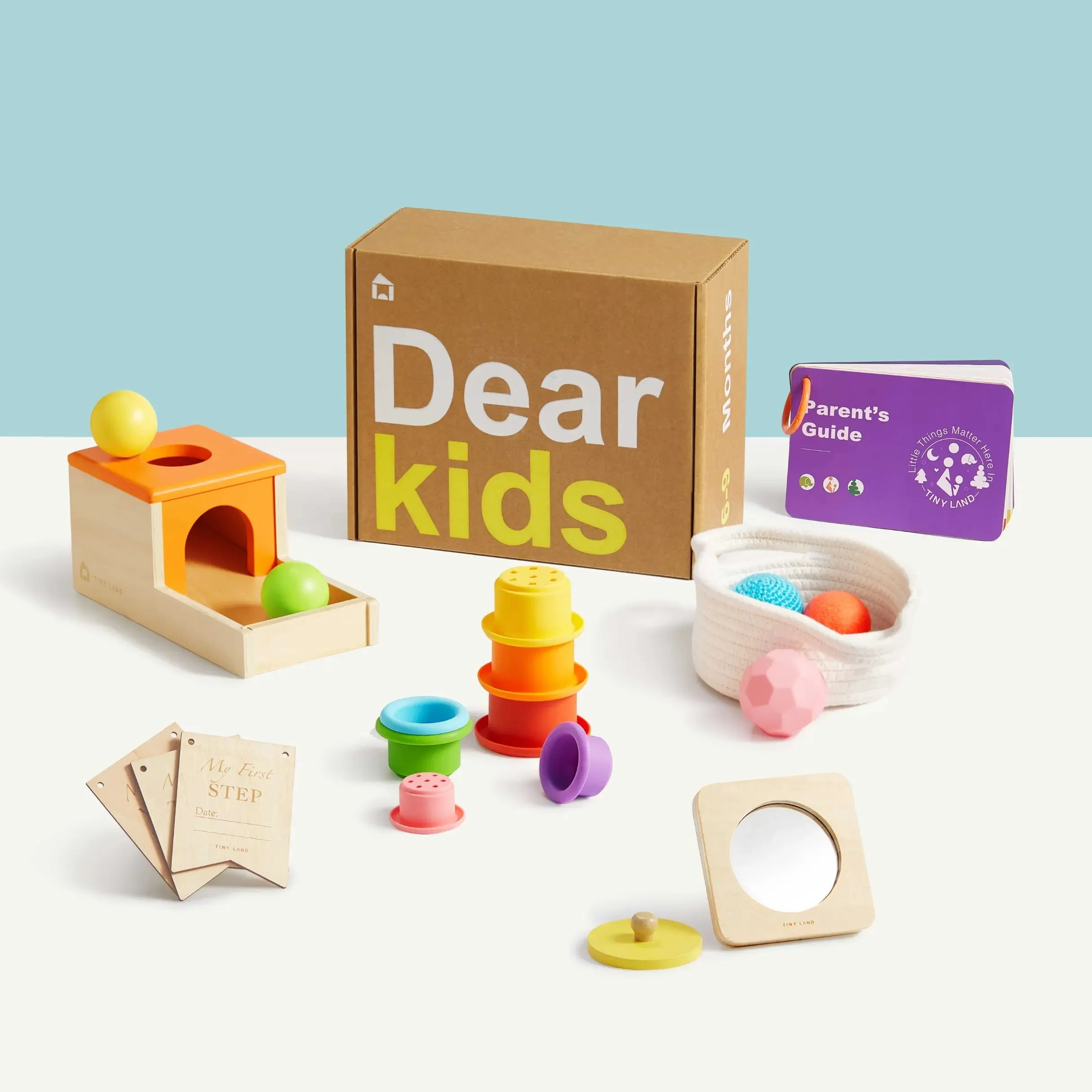 Tiny Land Montessori Toys Set for Newborns (6-9 month)