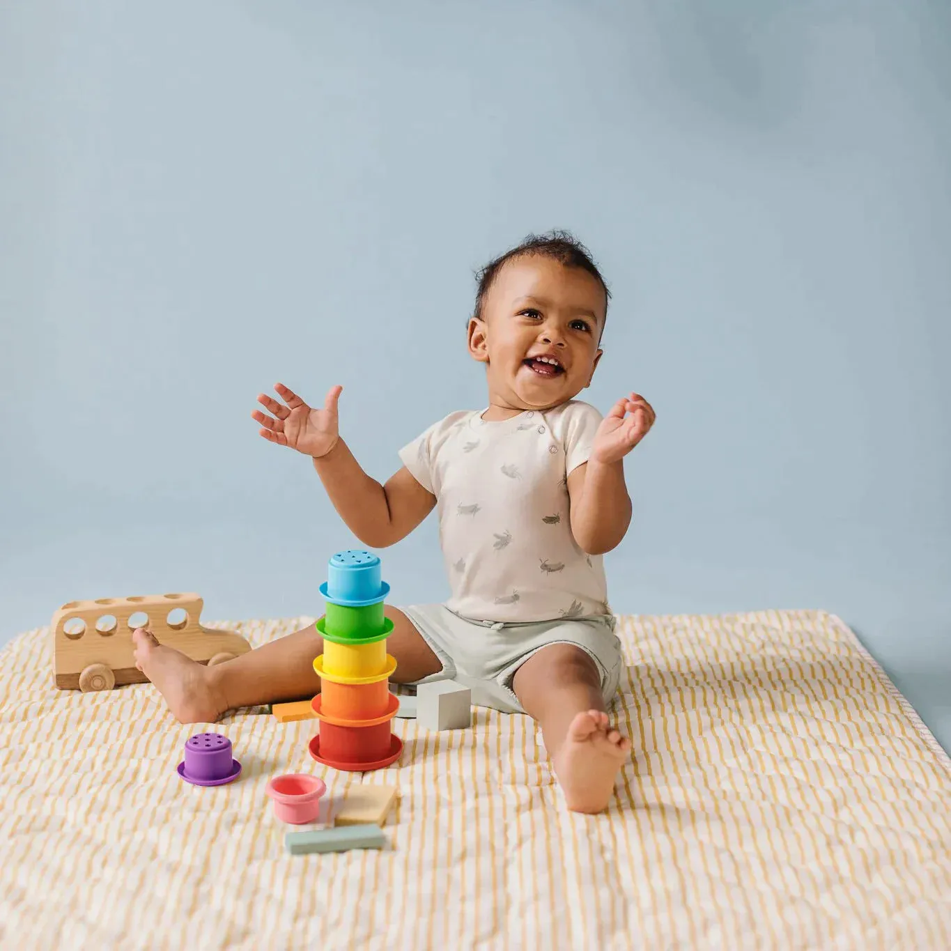 Tiny Land Montessori Toys Set for Newborns (6-9 month)