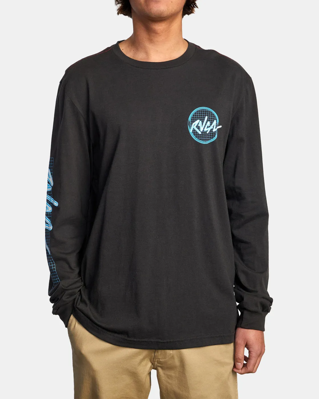 Tubed Long Sleeve Tee - Pirate Black