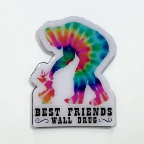 Wall Drug Best Friends Tie Dye Magnet